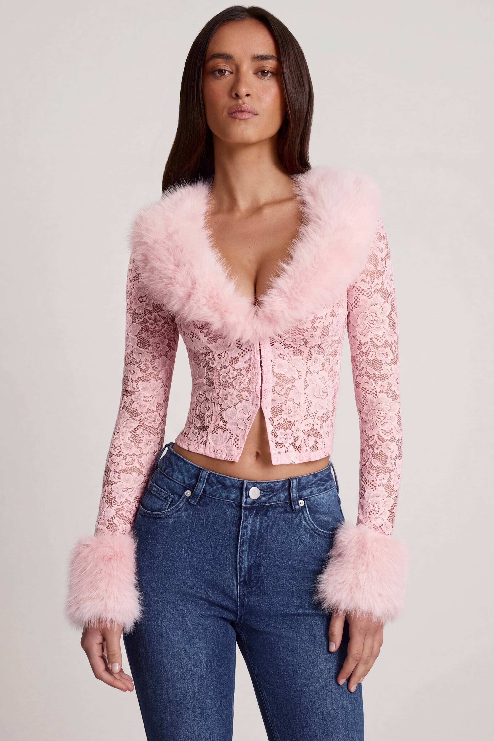 mideal fluffy sheer cardigan × cami set Camiel Fortgens Hairy Cardigan Unisex, Brown – Glasswing