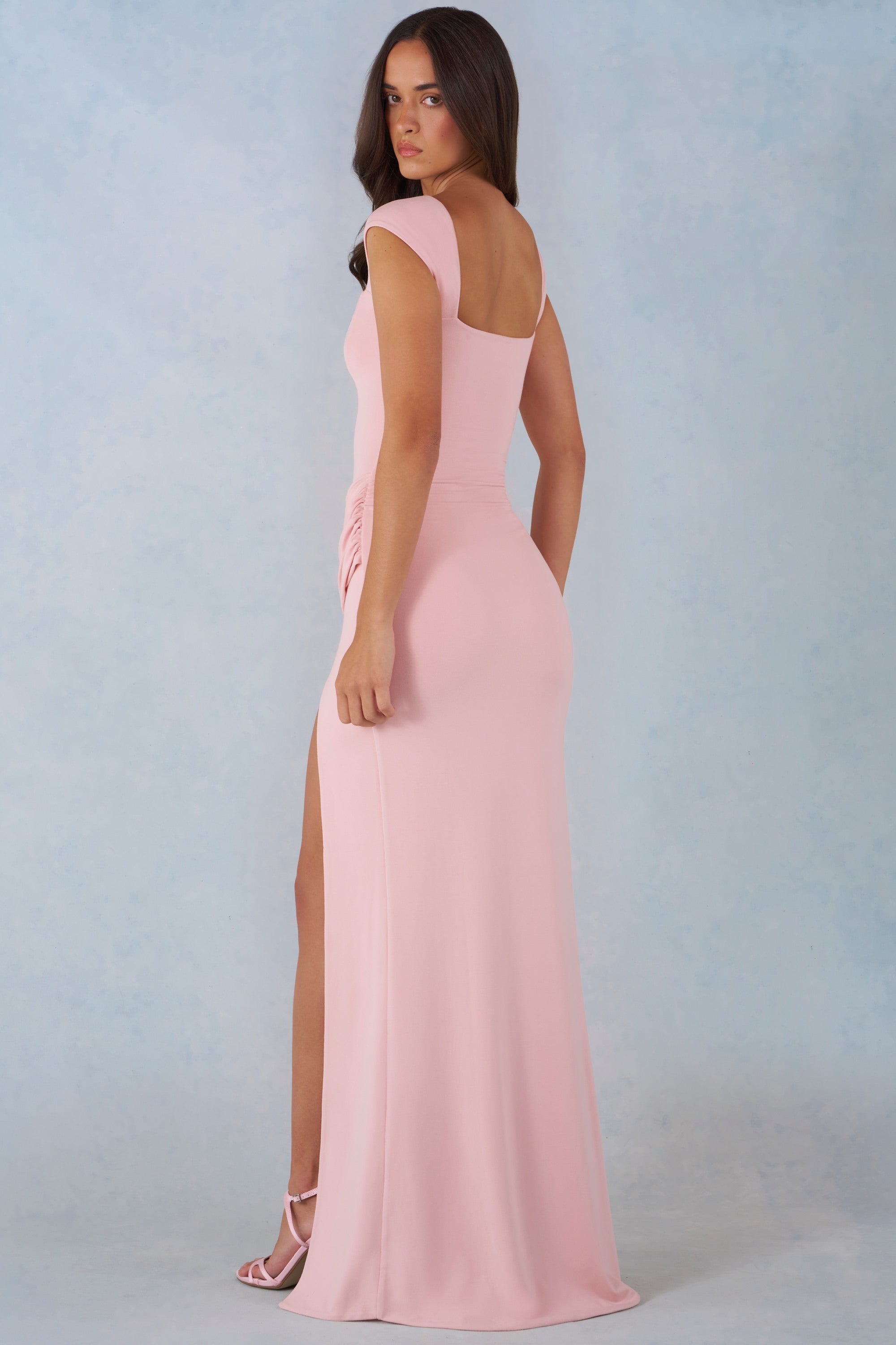 only pink dress Dressing Up | PINK One Shoulder Maxi Dress With Open Back Detail