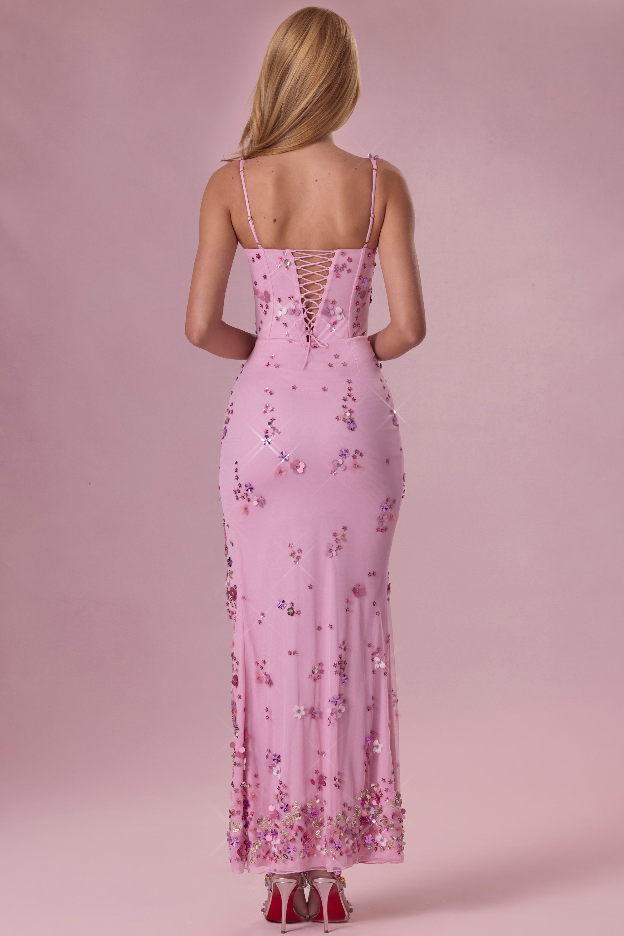 Embellished Corset Maxi Dress in Candyfloss Pink - 2 | Oh Polly Embellished Corset Maxi Dress in Candyfloss Pink - 2 | Oh Polly