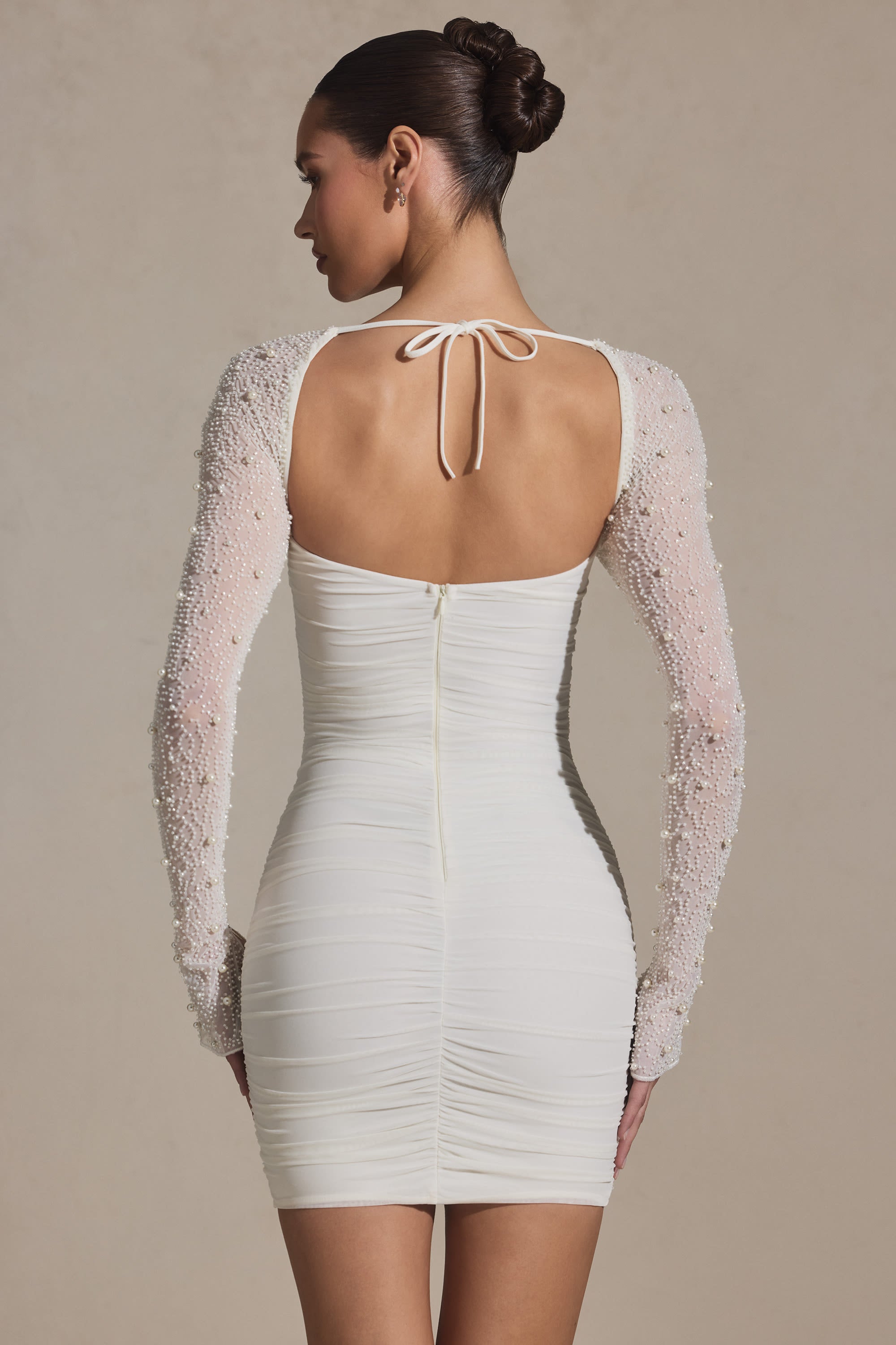 oh polly white beaded dress Say So White Beaded Mini Dress - US 4