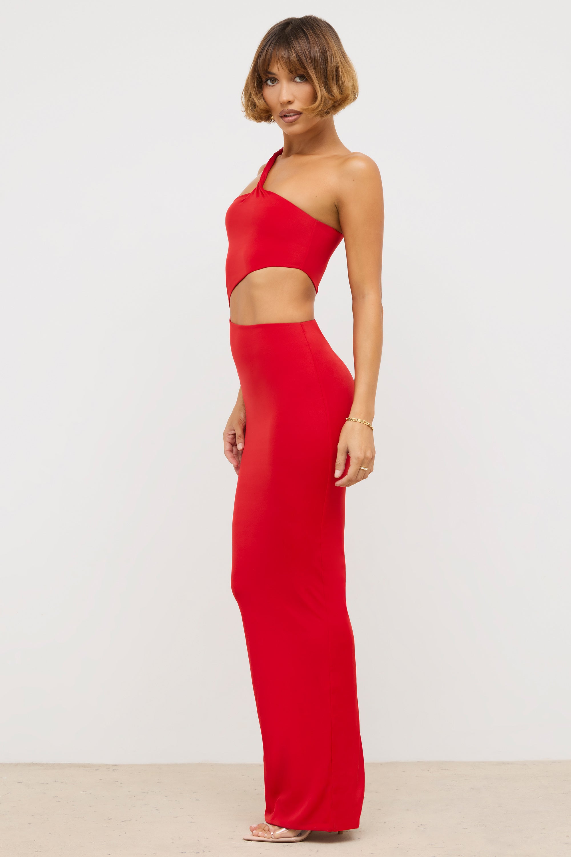 Kalina Premium Jersey Asymmetric Cut Out Maxi Dress in Scarlet Red | Oh Polly Kalina Premium Jersey Asymmetric Cut Out Maxi Dress in Scarlet Red | Oh Polly