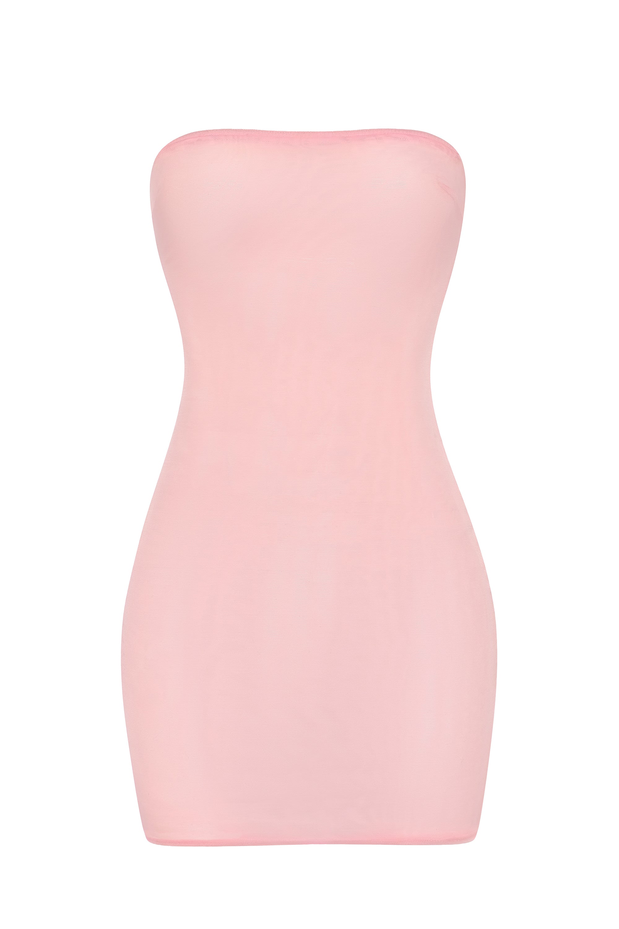 light pink strapless bodycon dress Fashion Baby Pink Strapless Boning Detailed Bodycon Dress