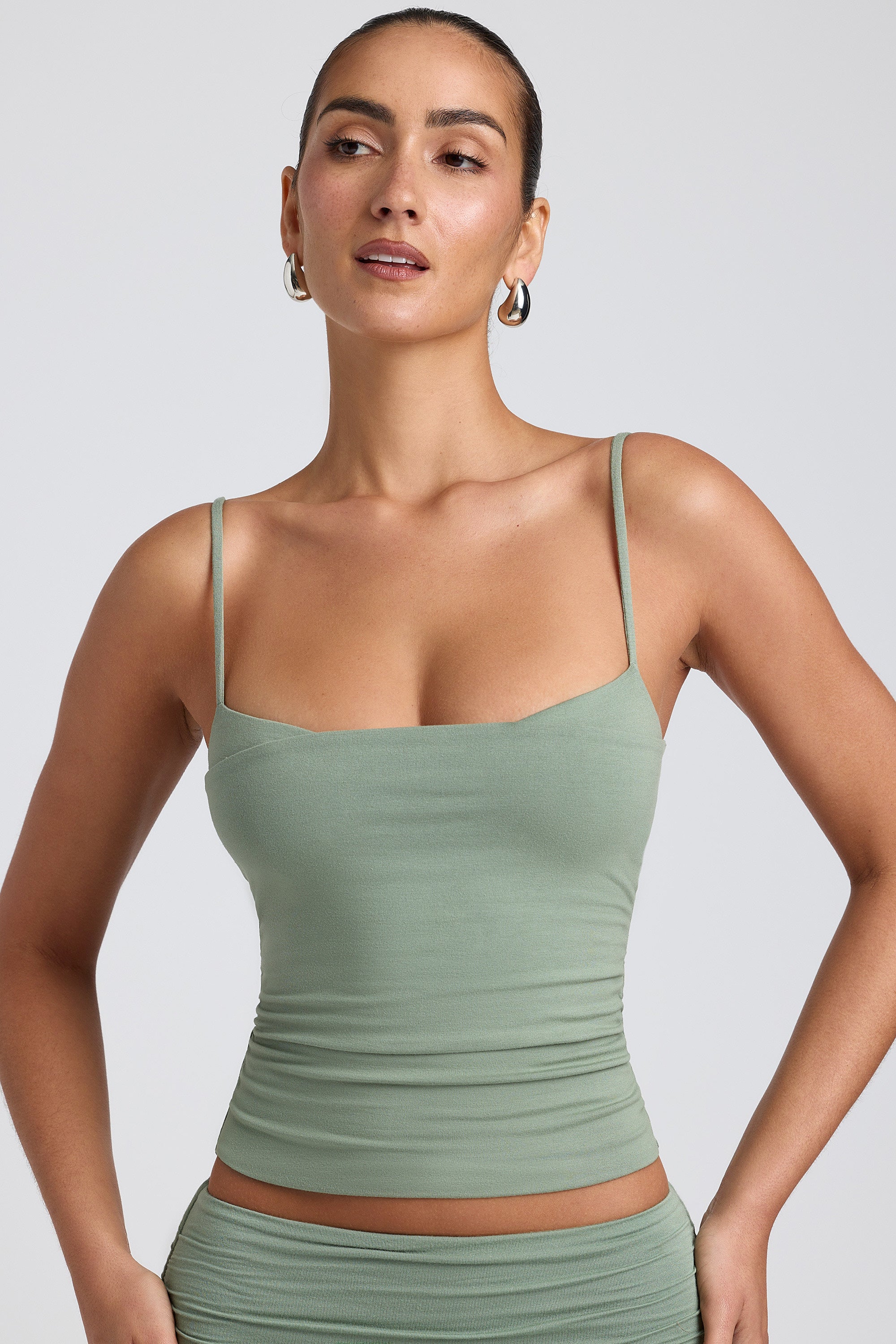 Sully Ruched Front Rib Tank – Ever Grace