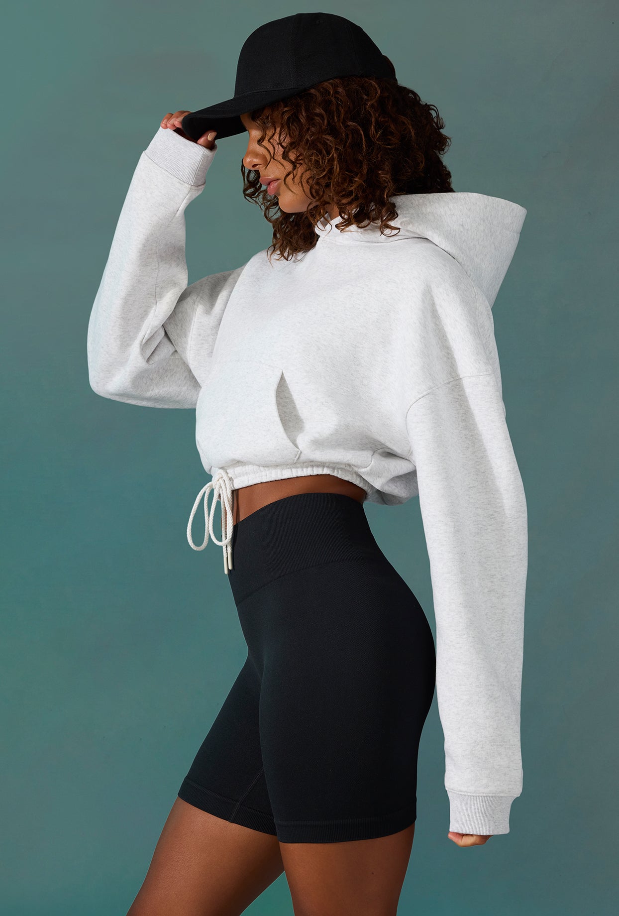 Super Cropped Hoodie GeGekoko Womens Jumpers Sweatshirt Sexy Crew