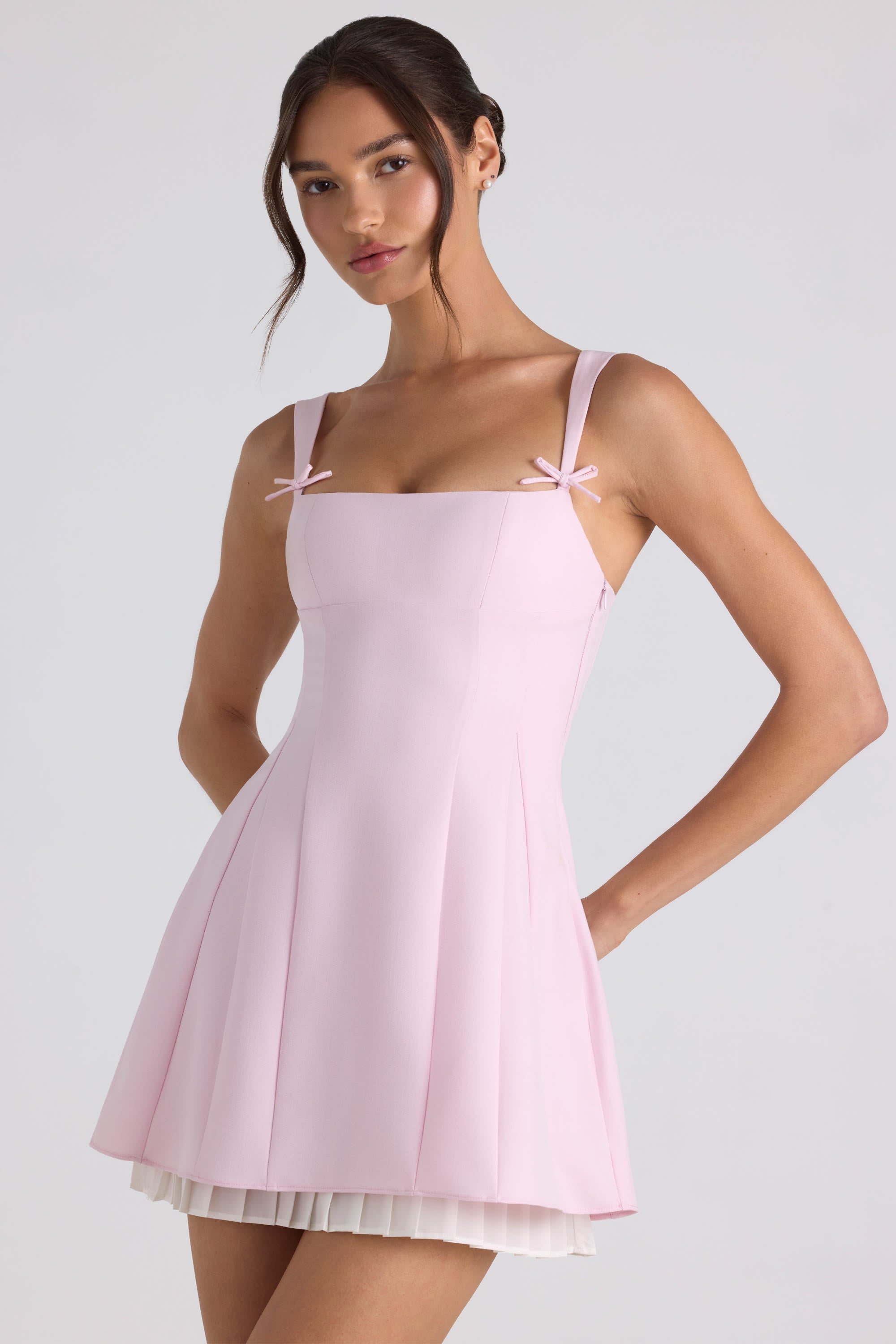 princess polly bow dress Asterie Bow Detail Mini Dress | White | Womens