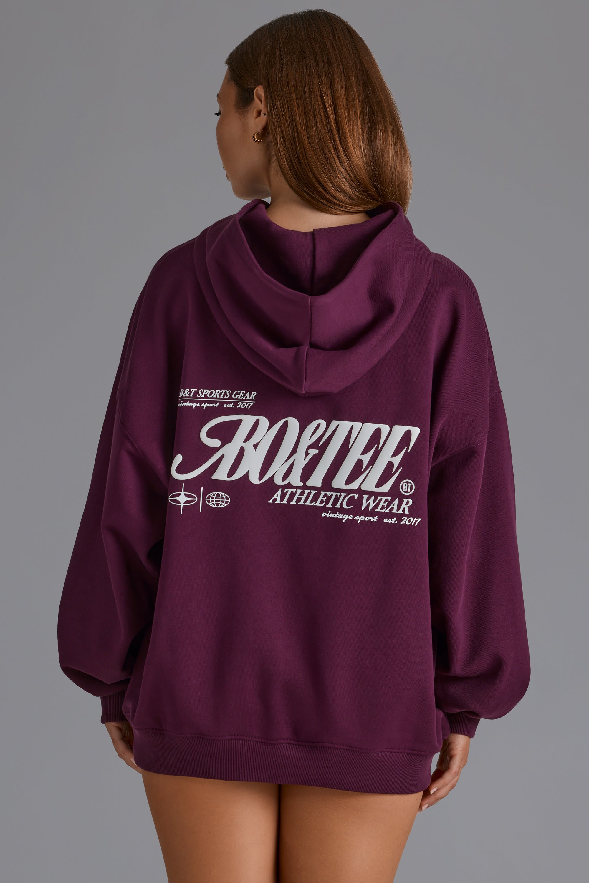Oversized Hoodie in Grape | Oh Polly