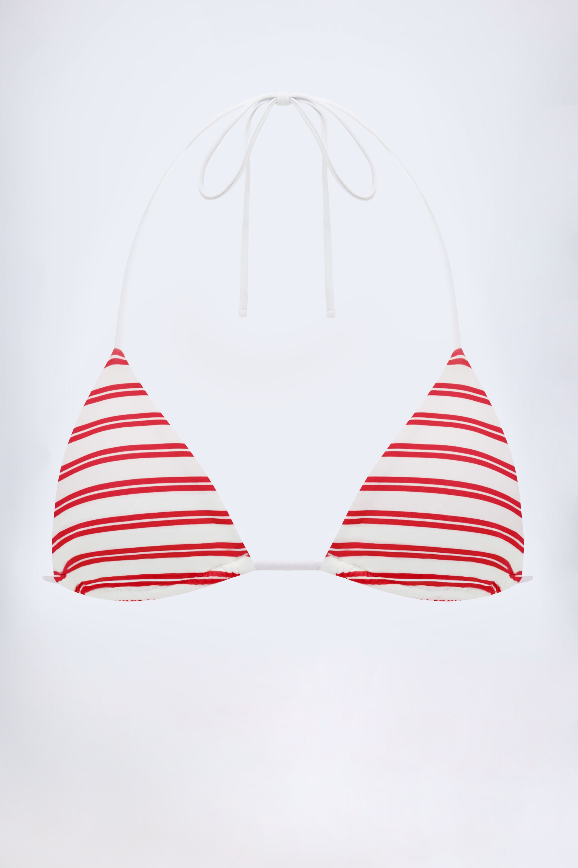 【KOH】Rondine 2点 Kotor Triangle Bikini Top in Red Yellow Double Stripe | Oh Polly