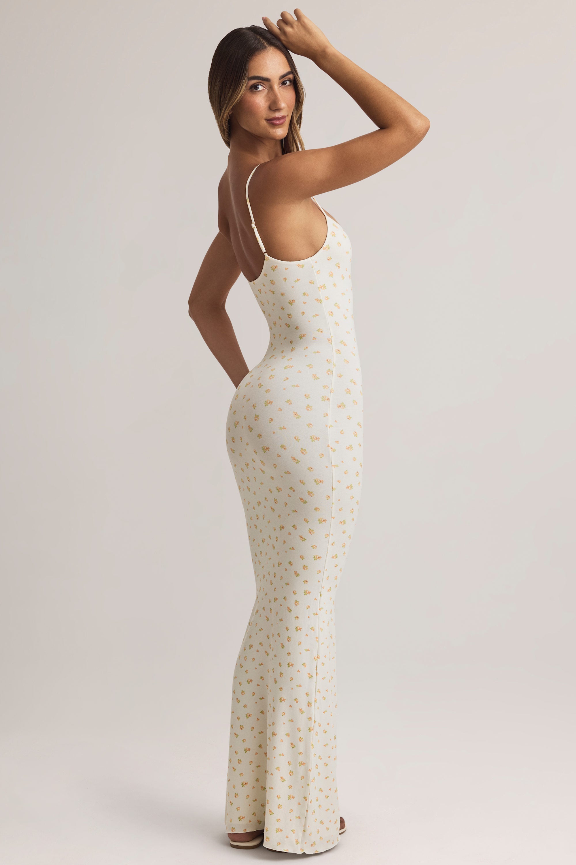 Salma Modal Scoop-Neck Maxi Dress in Floral | Oh Polly L Salma Modal Scoop-Neck Maxi Dress in Floral | Oh Polly L