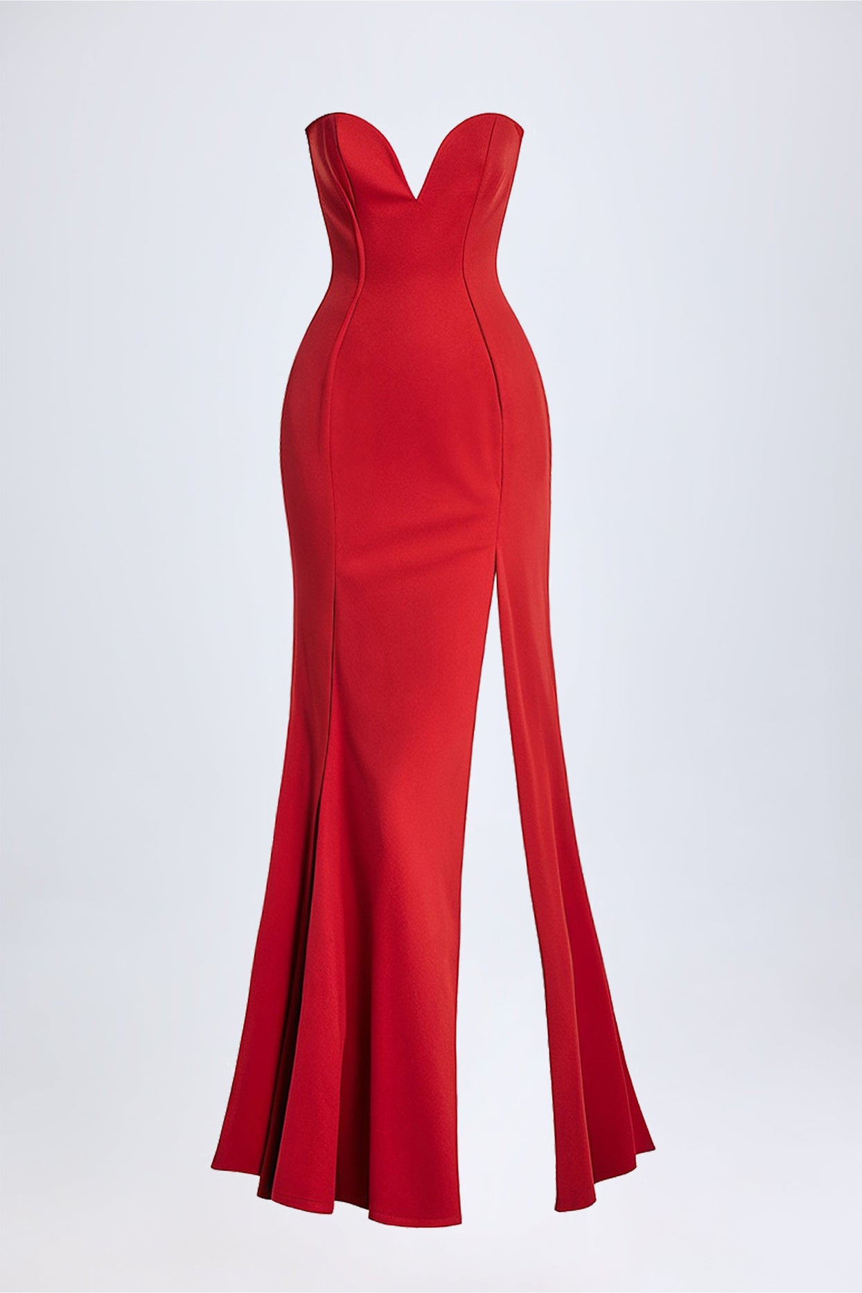 Midaxi Dress in True Red