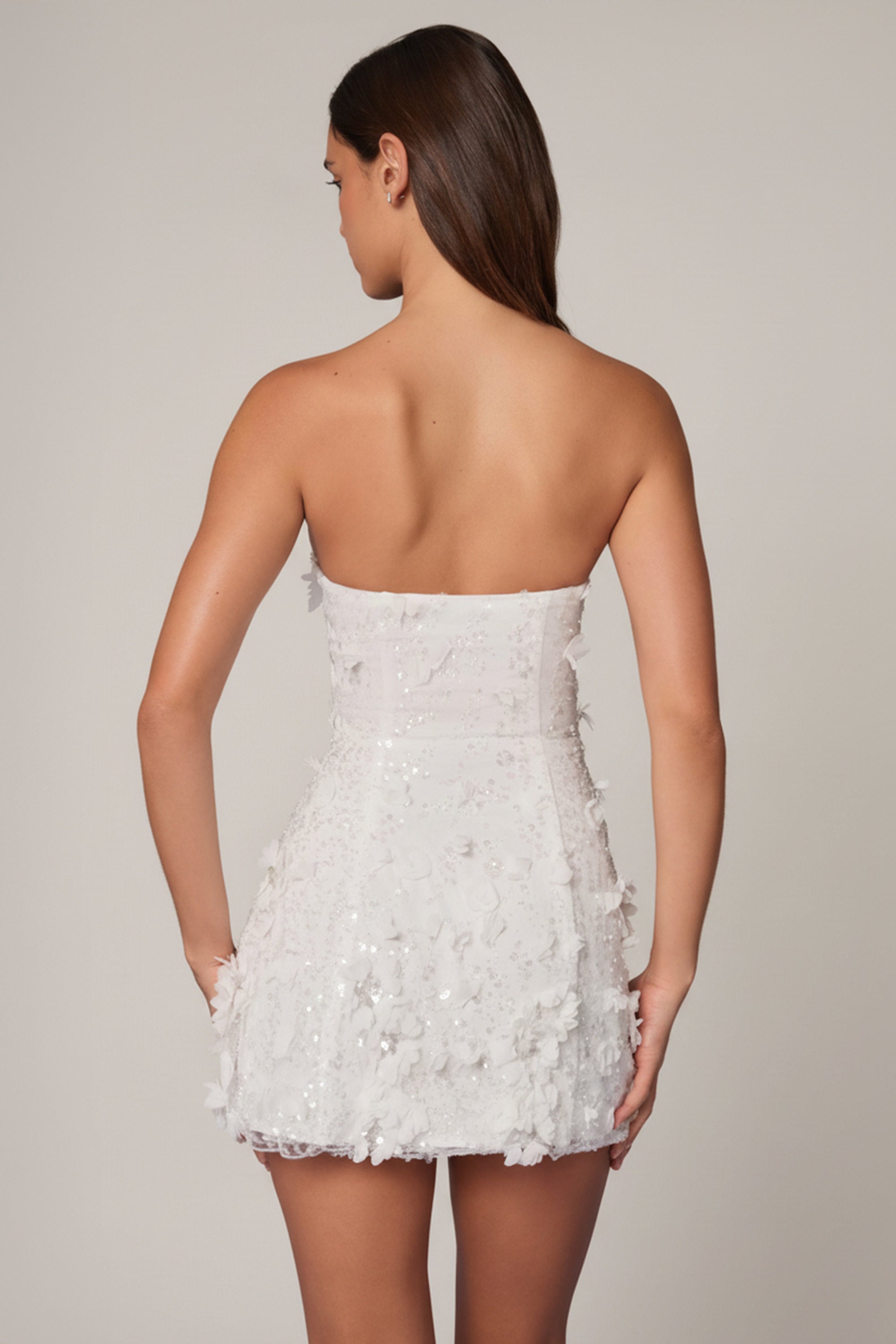 sorority dresses white Strapless Mini Dress - Babydoll Dress Or Both To Meet Your Needs Sorority Recruitment Dresses Checklist: Boho