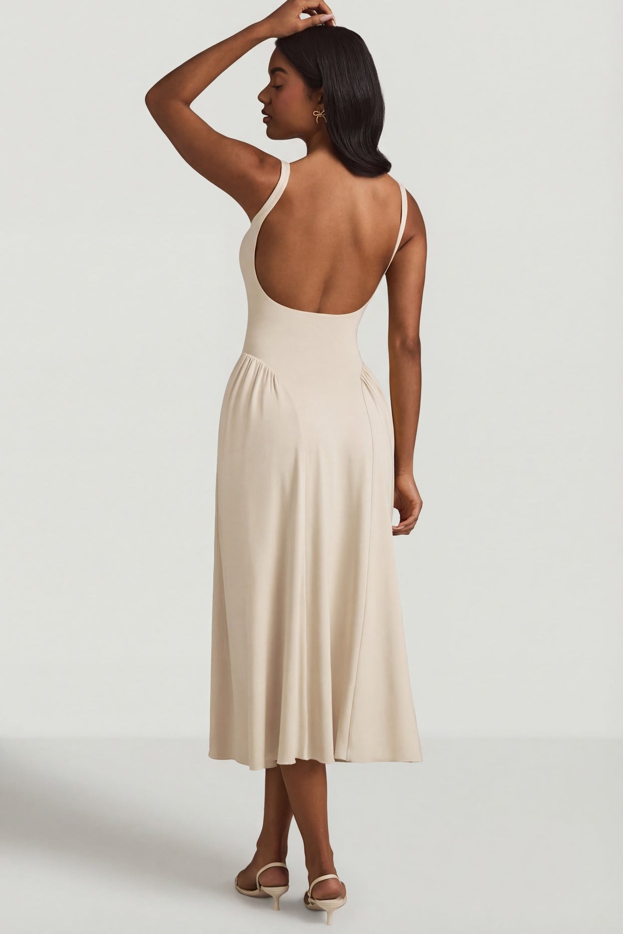 Modal A-Line Midaxi Dress in Ivory - 8