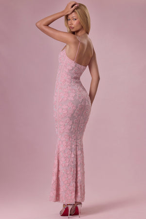 Embellished Square Neck Maxi Dress in Blush - XXL | Oh Polly Embellished Square Neck Maxi Dress in Blush - XXL | Oh Polly