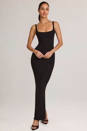 Modal Square Neck Maxi Dress in Black - XXS | Oh Polly Modal Square Neck Maxi Dress in Black - XXS | Oh Polly