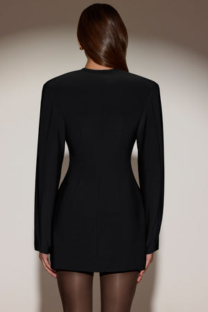 Single-Breasted Blazer Mini Dress in Black - 4 | Oh Polly Single-Breasted Blazer Mini Dress in Black - 4 | Oh Polly