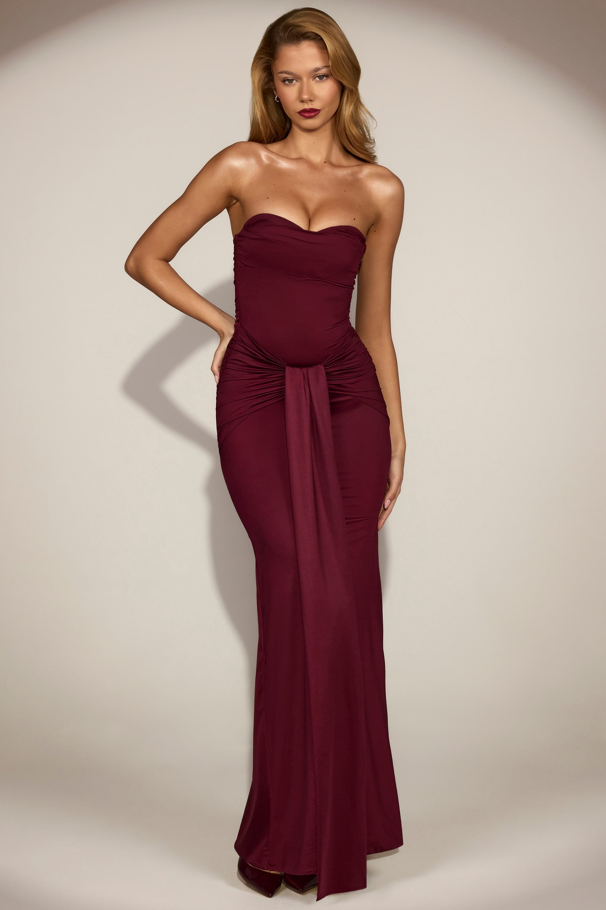 strapless top dress WITH A SWEETHEART SHEER BONED WAISTLINE EMBELLISHED WITH SEQUIN Peppermayo Exclusive Introducing the Eden Strapless Maxi Dress Strapless Dresses | Bandeau Dresses