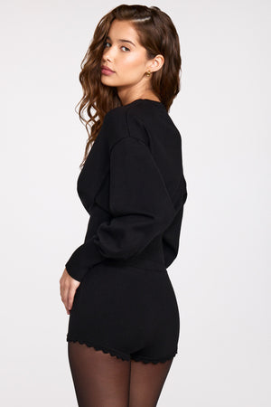 Knit Cardigan in Black