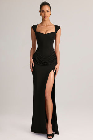 Elva Modal Sweetheart-Neck Gown in Black | Oh Polly Elva Modal Sweetheart-Neck Gown in Black | Oh Polly