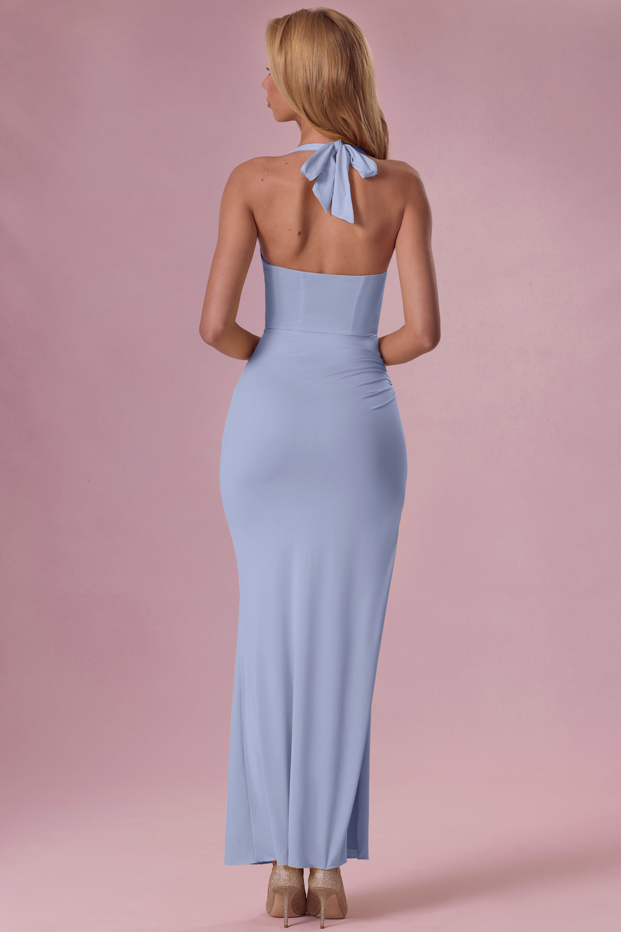 powder blue dresses for women Ellory Maxi Dress Exude a feminine charm in Parina Blue Maxi Dresses Long