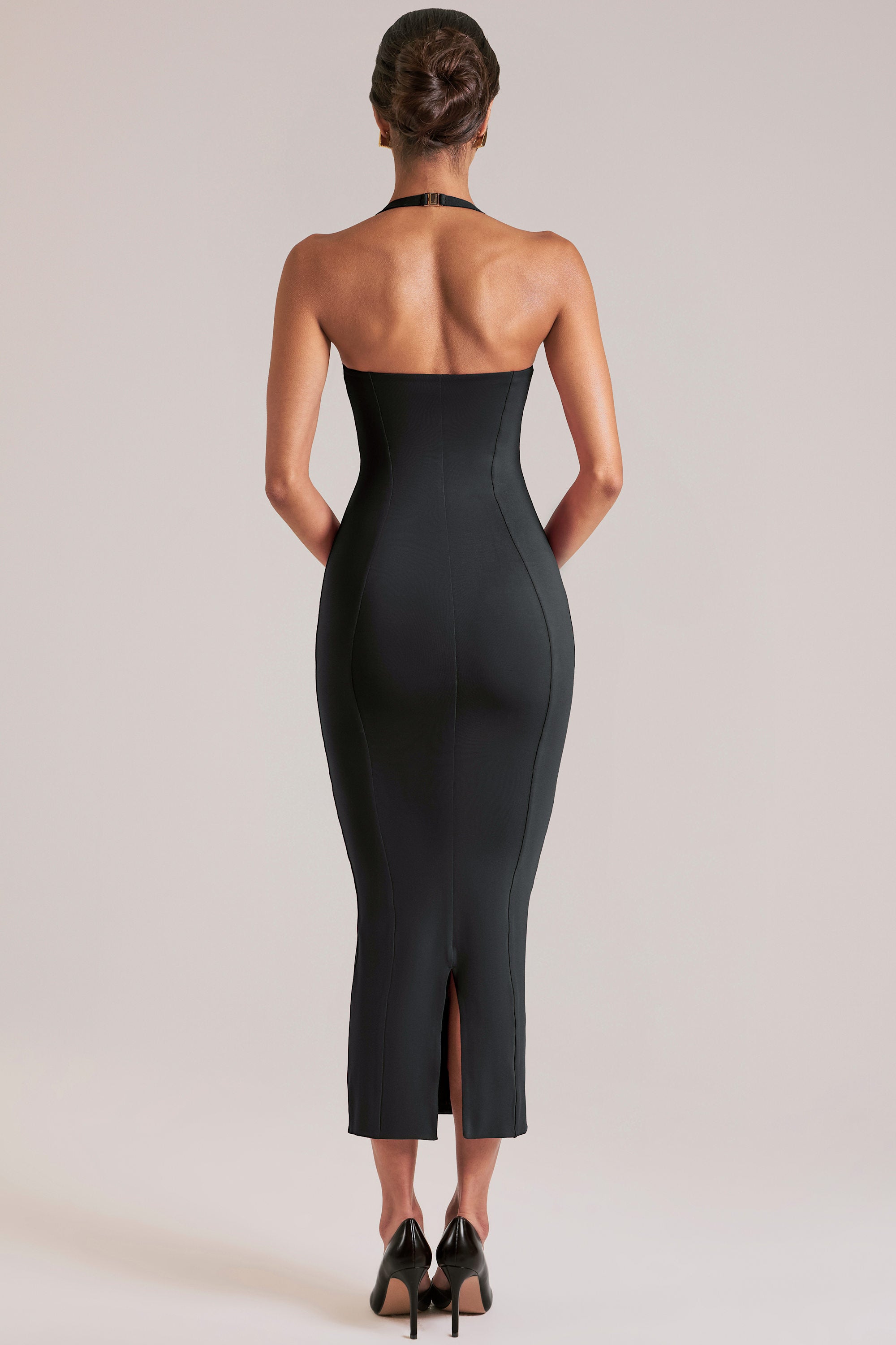 bodycon midi dress for women Aliza Knit One Shoulder Shop American Threads Women's Trendy Online Boutique White / L especially when paired with some heels like Oh Please Moonlit Meadow Taupe Bodycon Midi