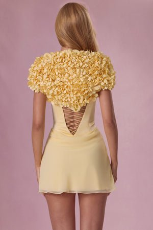 Cropped Bolero  in Butter Yellow