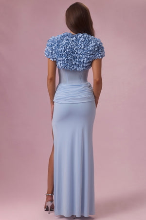 Soretta Cropped Bolero in Powder Blue | Oh Polly Soretta Cropped Bolero in Powder Blue | Oh Polly