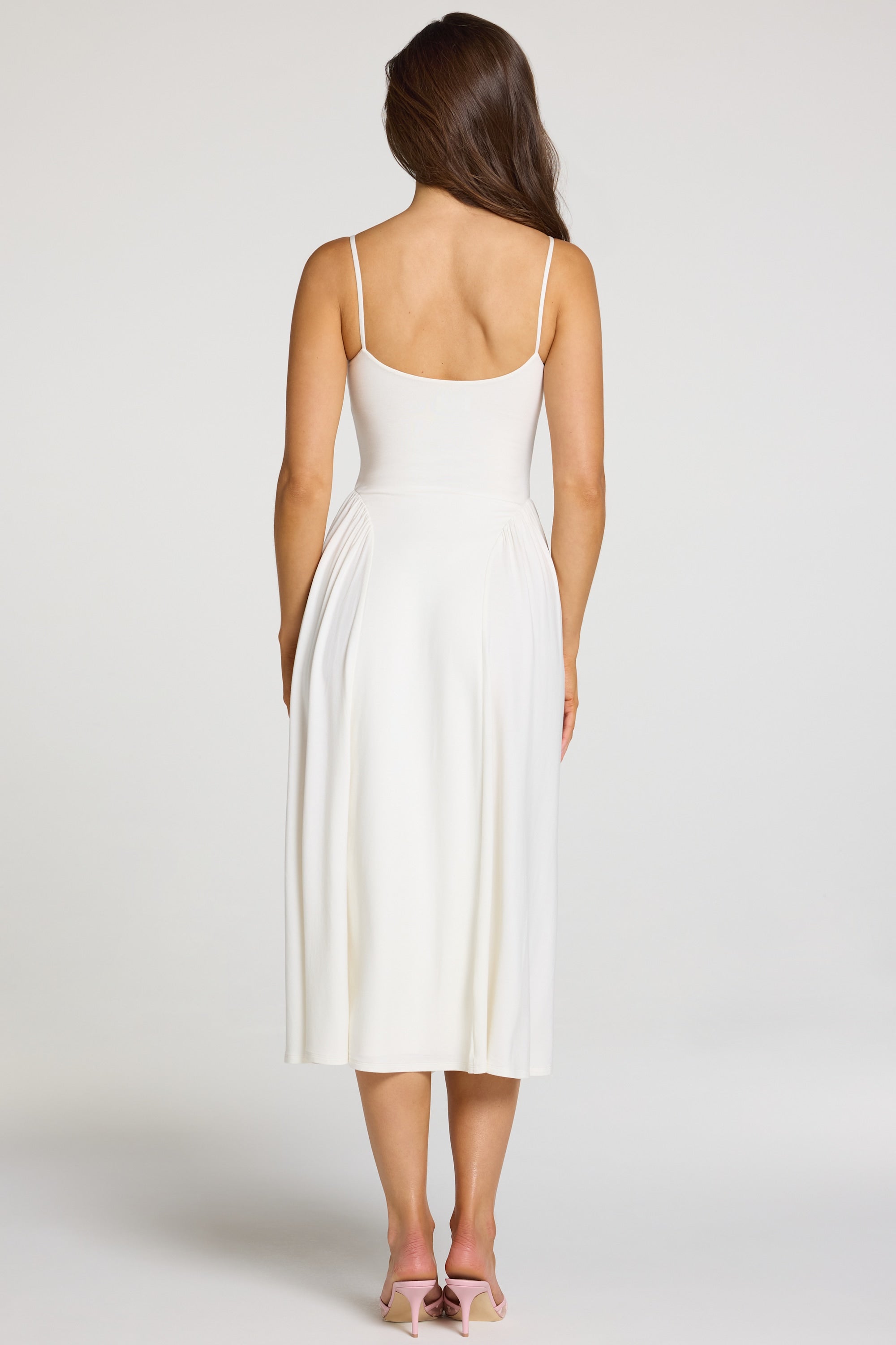 ワンピース andmary leila body dress white Livia Modal Lace-Trim Midaxi Dress in White | Oh Polly – Oh Polly US