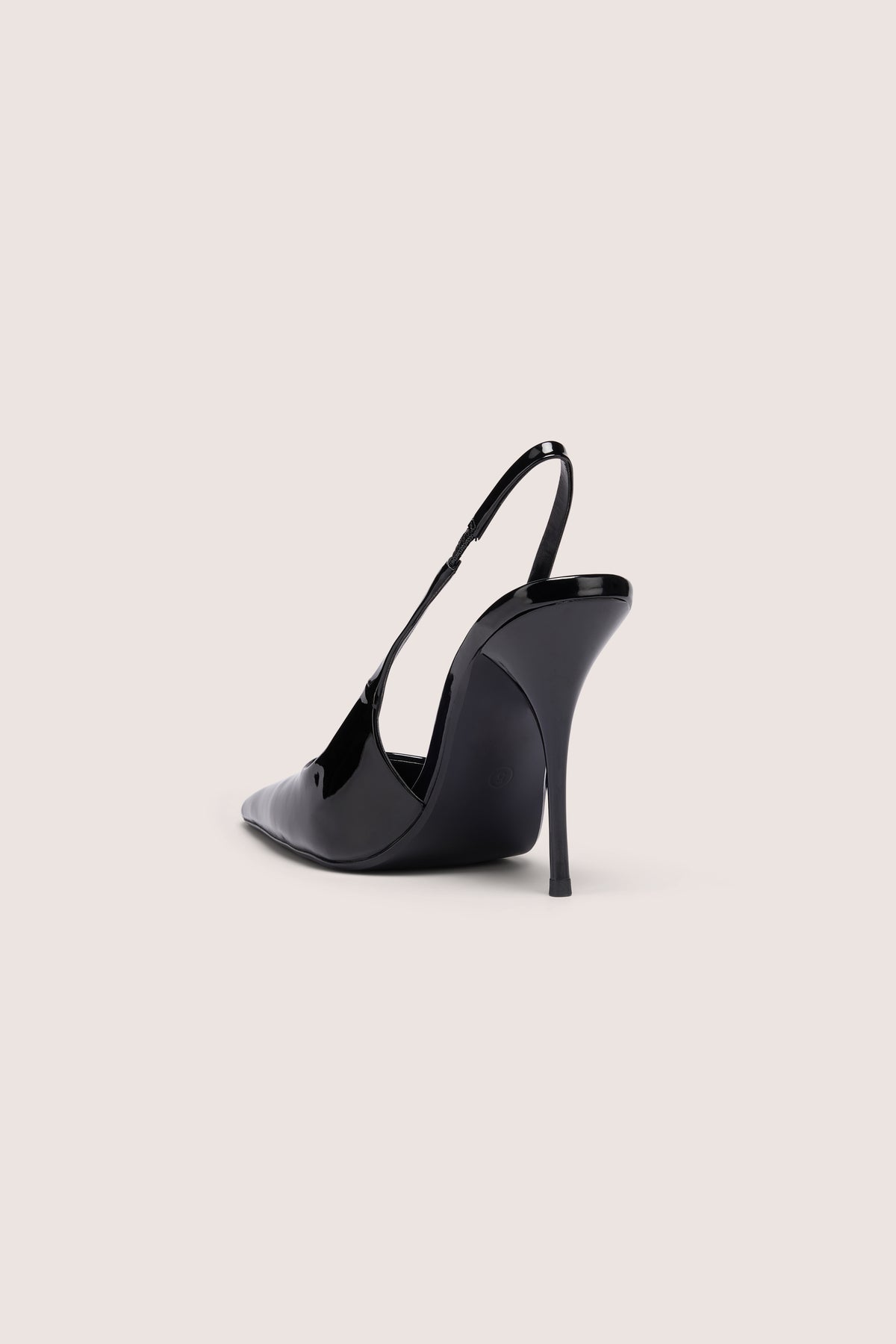 Sling-Back Heels in Black - 2