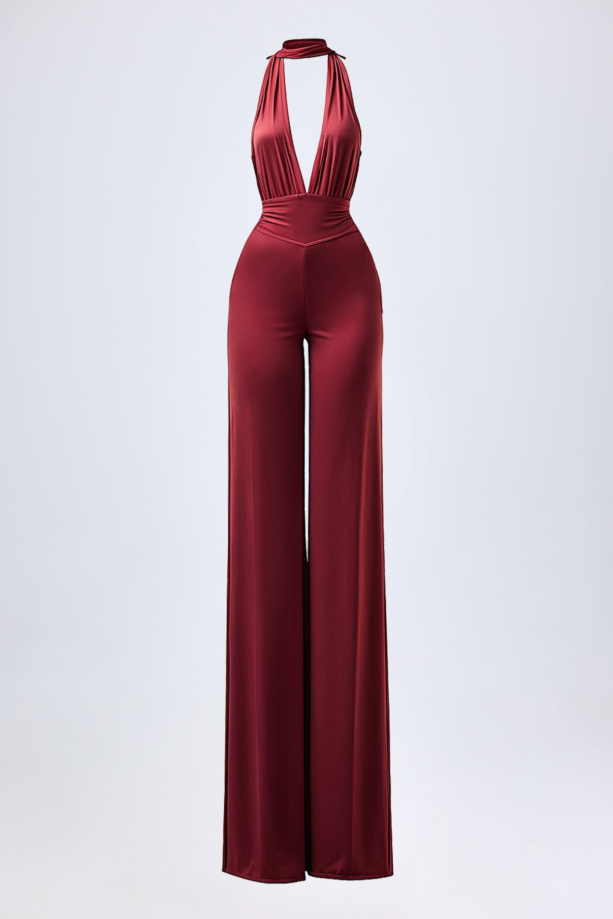 Jumpsuit in Wine Red