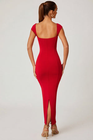 Sweetheart Neckline Maxi Dress in Red - 2 | Oh Polly Sweetheart Neckline Maxi Dress in Red - 2 | Oh Polly