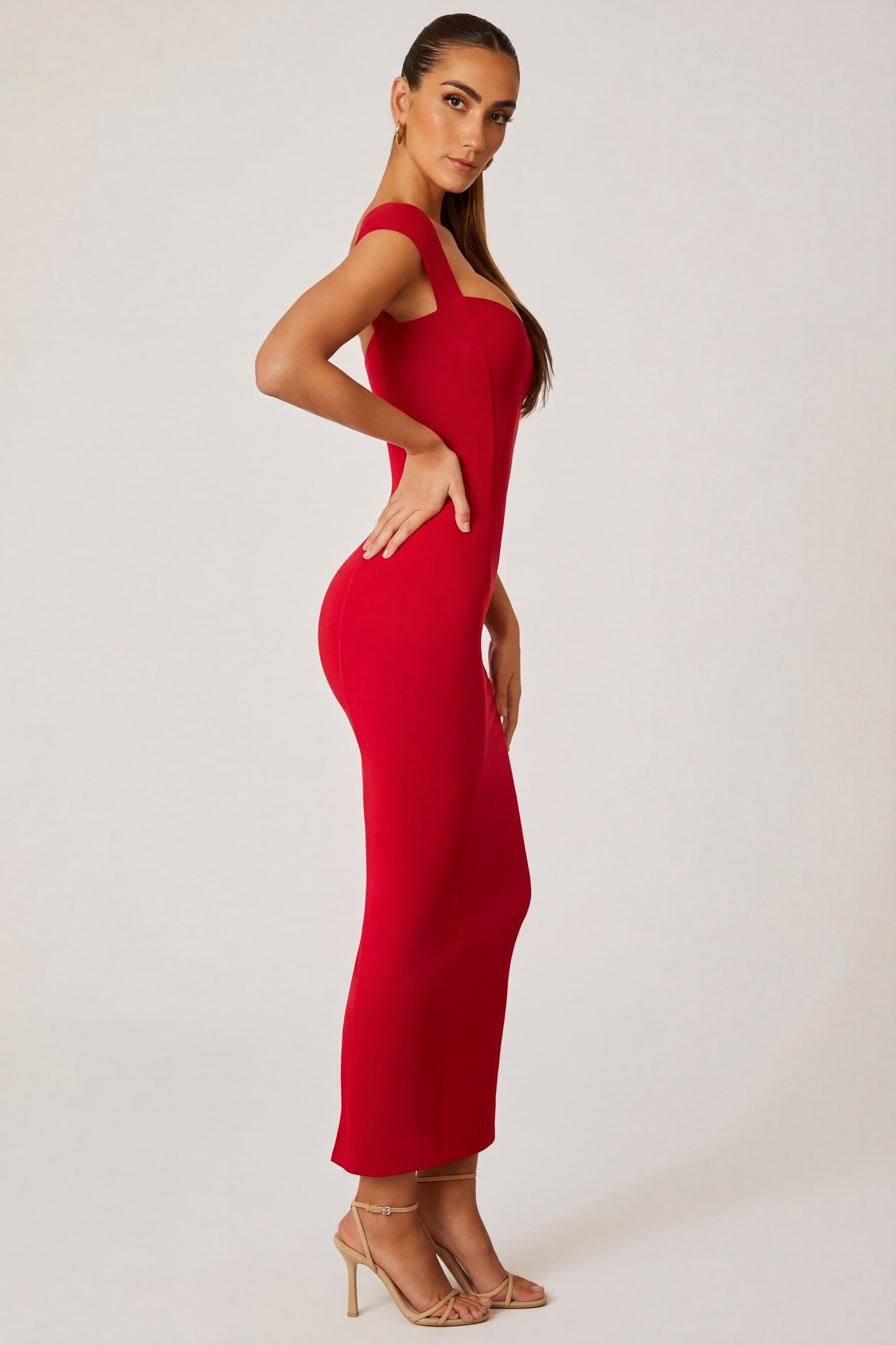 oh polly red dress Princess Women's Beacall Lace Overlay Minidress - Elevate your wardrobe with this versatile and fashionable piece that embodies contemporary style. Sweetheart Neckline Maxi Dress in