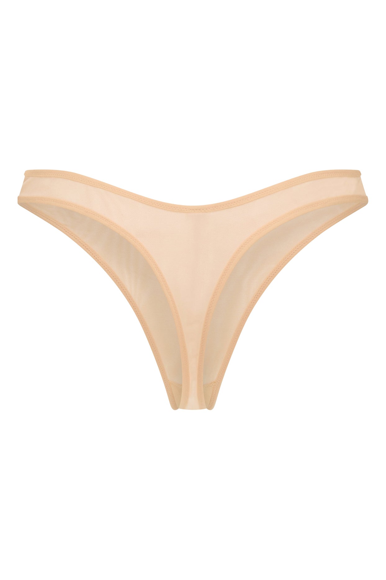 Intimates Soft Mesh Thong in Beige | Oh Polly