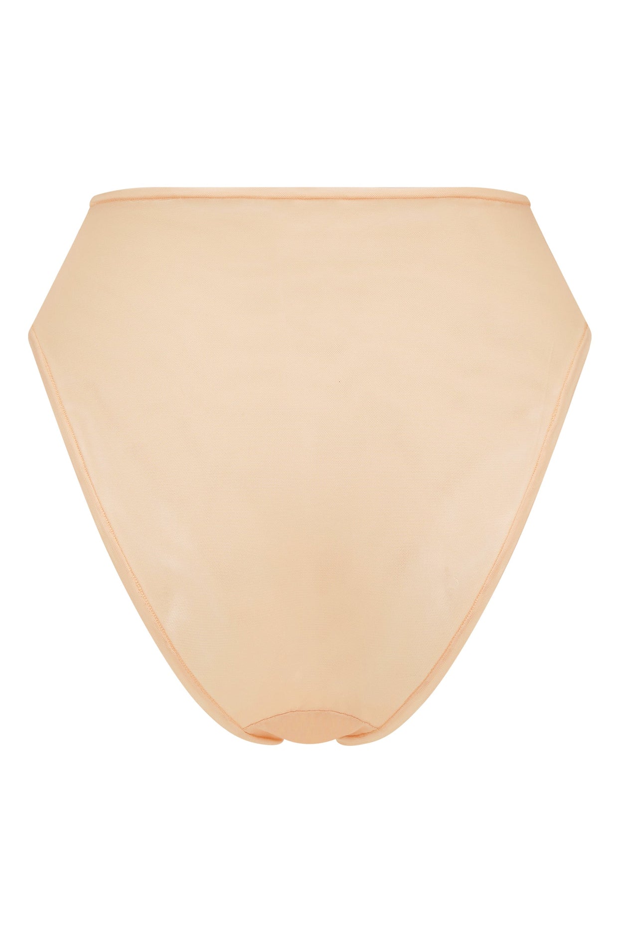 Soft Mesh High Waisted Knicker in Beige