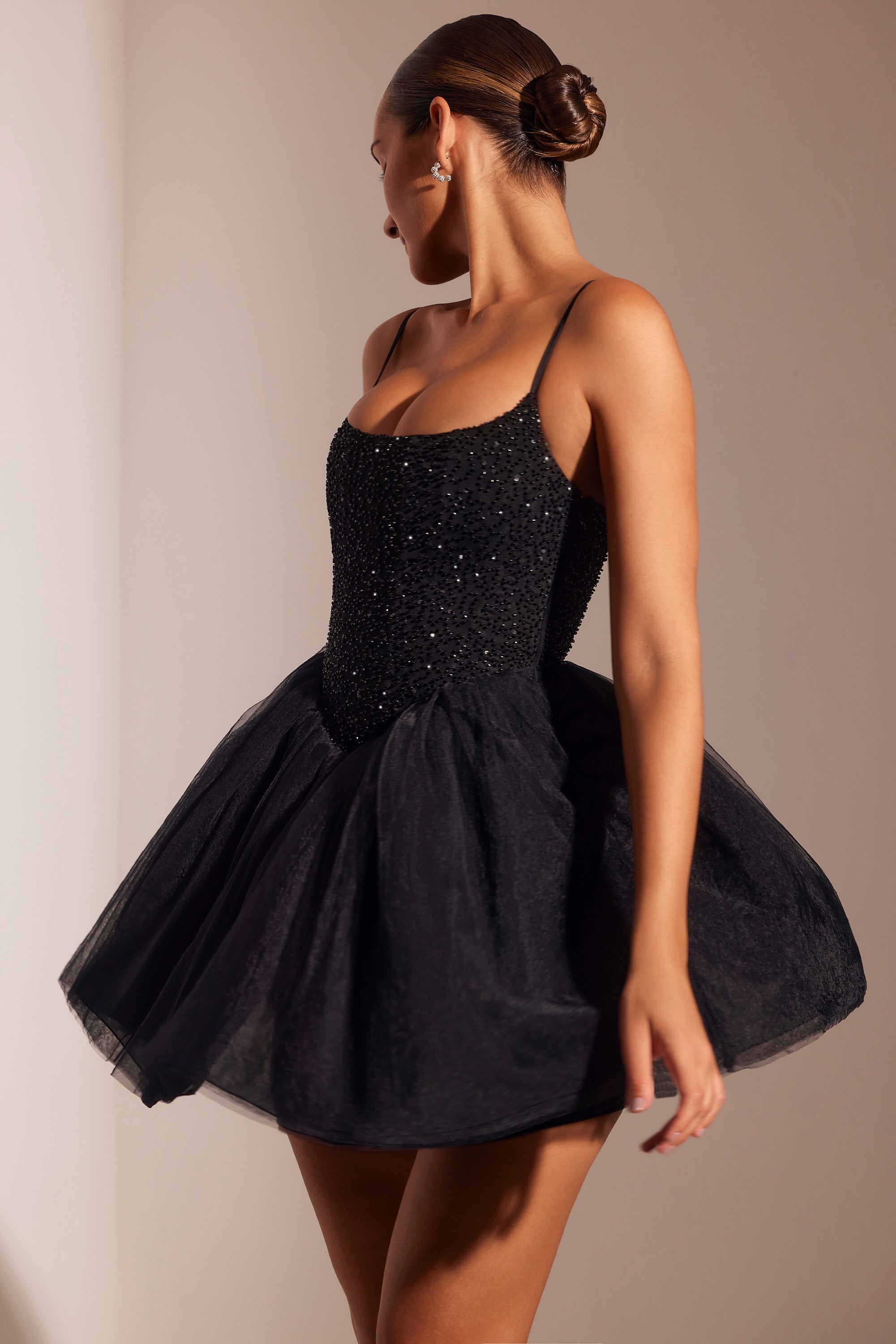 Black shops Tulle Skirt