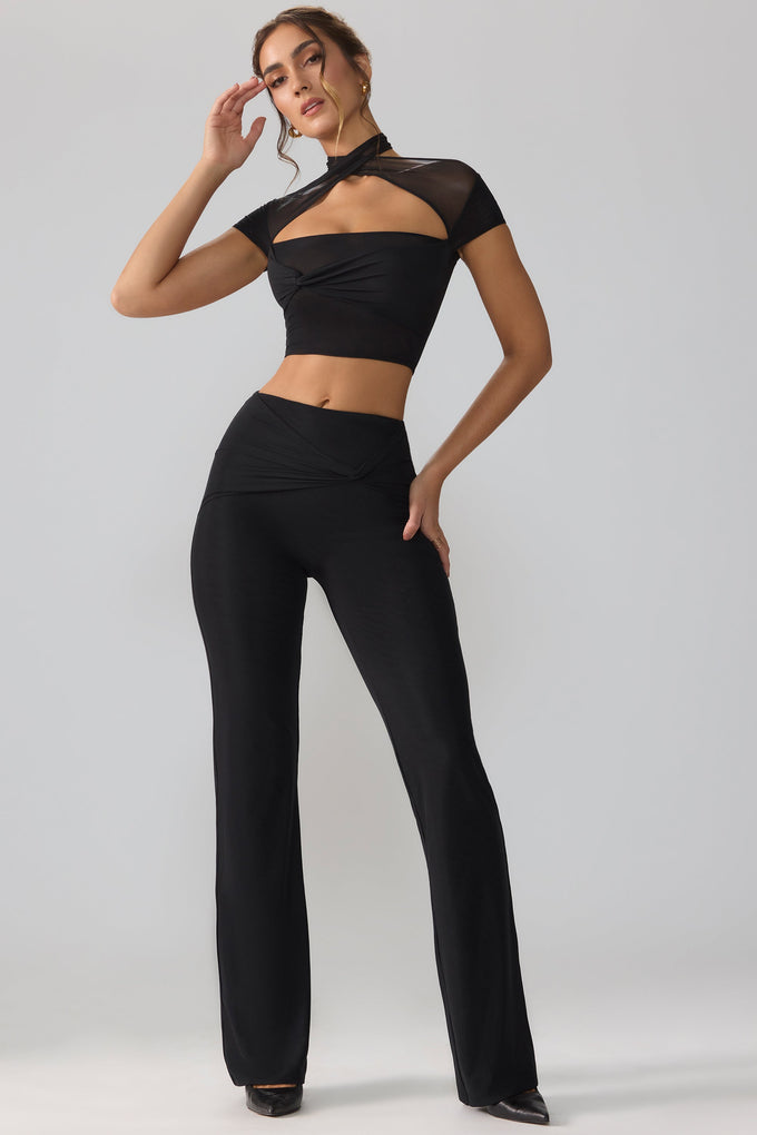 Zip Into Shape High Waisted Cropped Vinyl Trousers – Oh Polly US