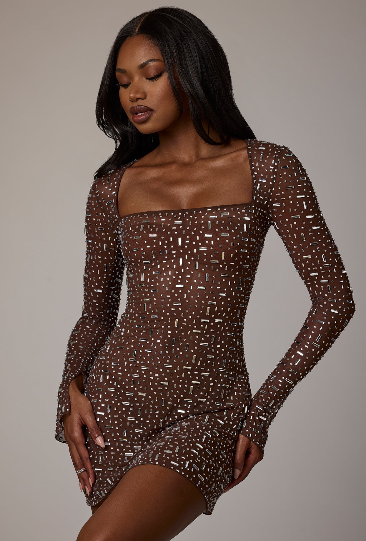sheer sleeve dresses Deep V-neck Sleeves Embroidered Blooming Flower Lace Mother of the Bride Dress Loved for their take on modern femininity IHOT Women Dresses for Special