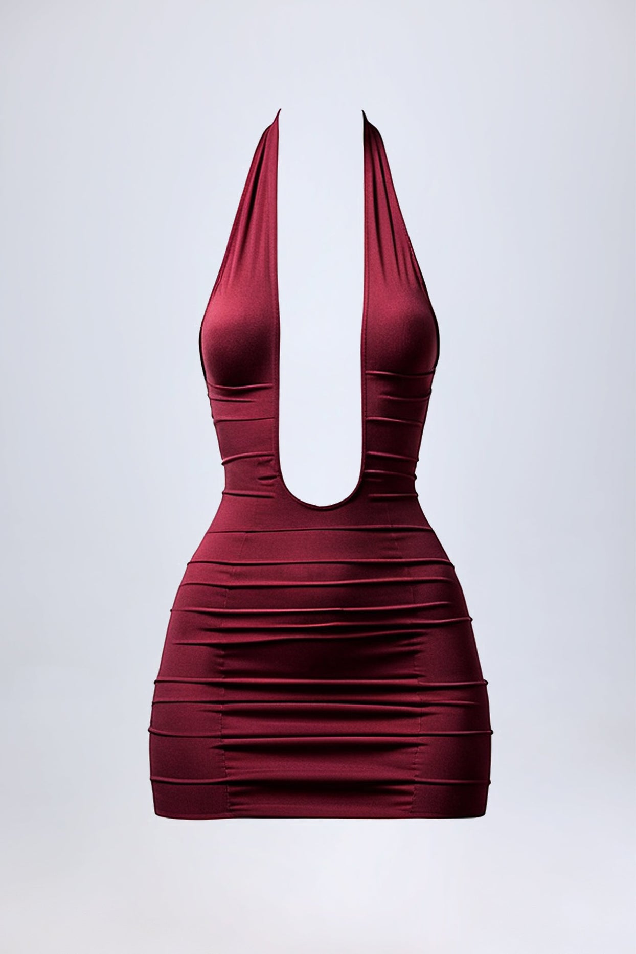 Mini Dress in Wine Red