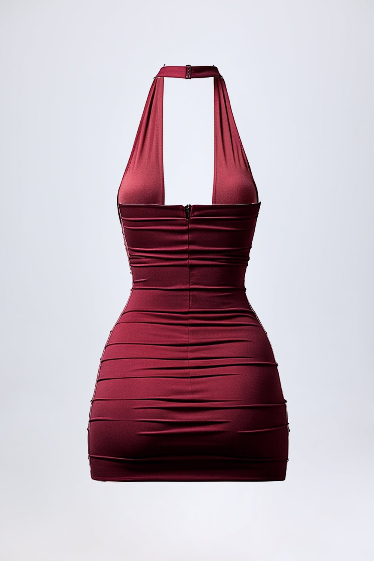 Mini Dress in Wine Red