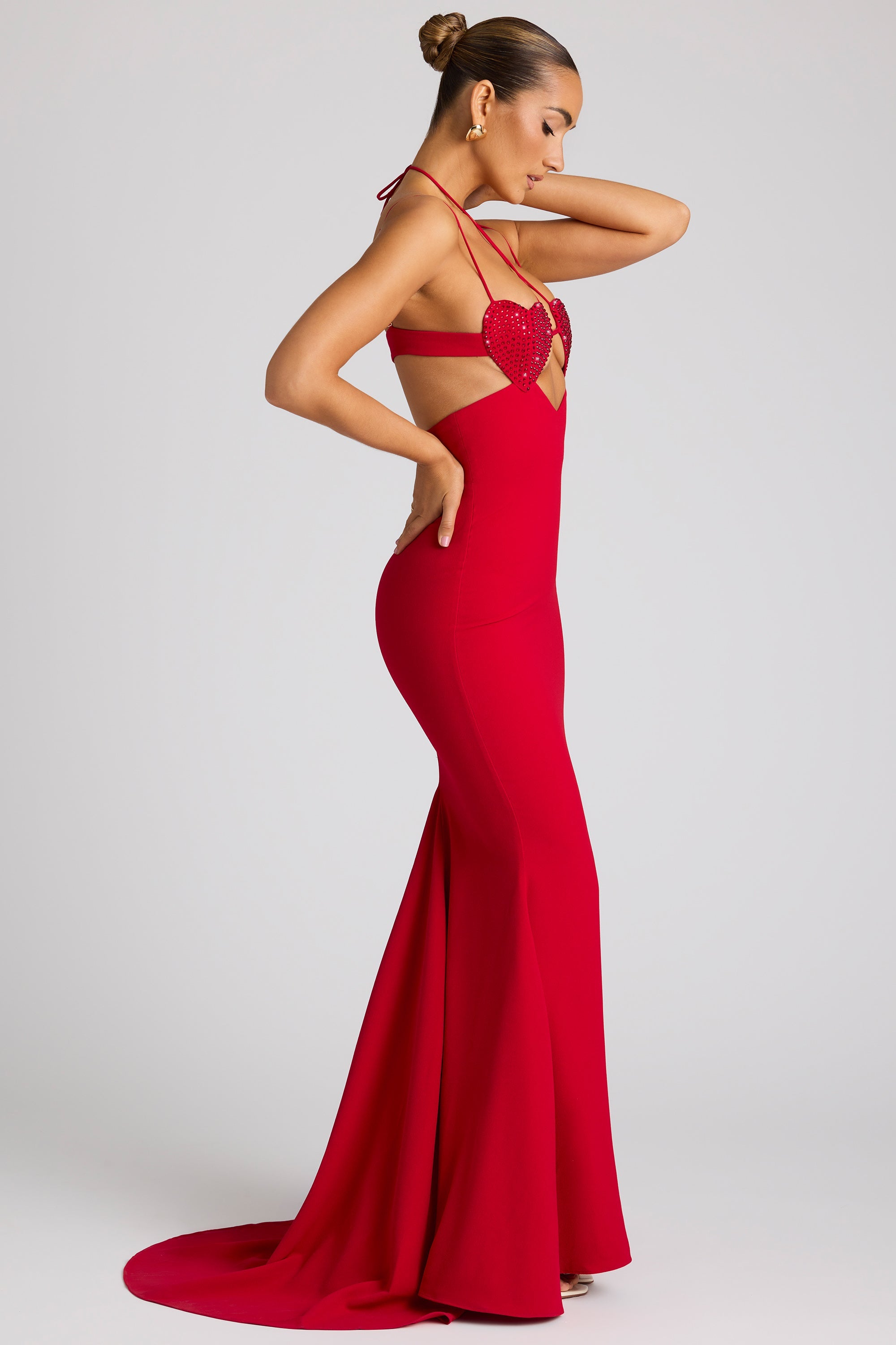 Firy Red Long Prom Dresses