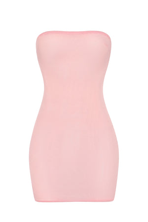 Intimates Soft Mesh Mini Slip Dress in Pink Intimates Soft Mesh Mini Slip Dress in Pink