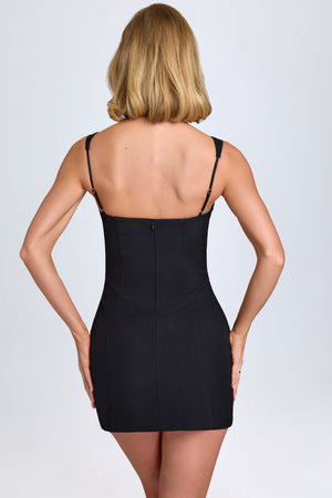 Sweetheart-Neck Micro Mini Dress in Black - 4 / Long | Oh Polly Sweetheart-Neck Micro Mini Dress in Black - 4 / Long | Oh Polly