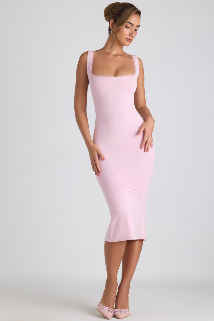 Edonia Triangle Cup A-Line Mini Dress in Pink