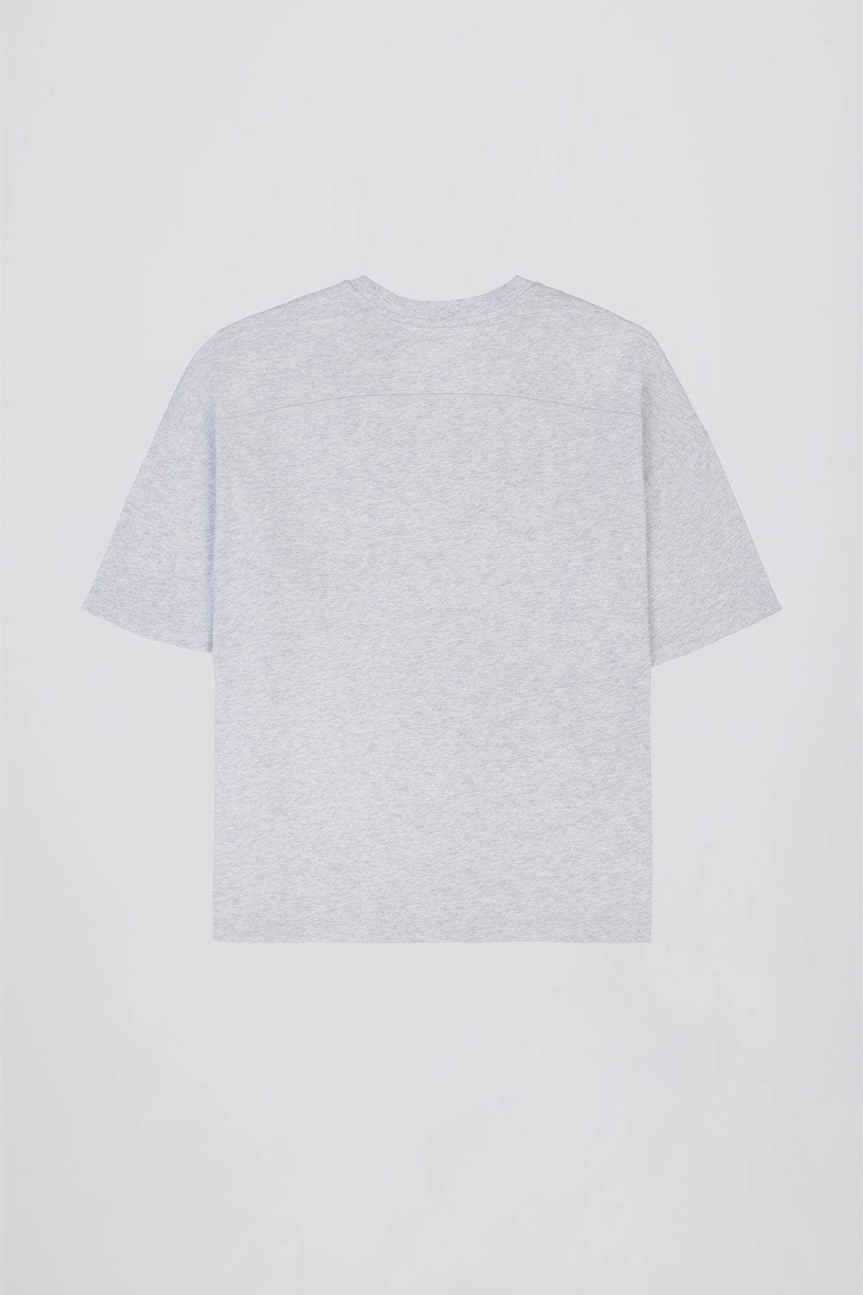 Oversized Cotton-Jersey T-Shirt in Grey Marl - 5