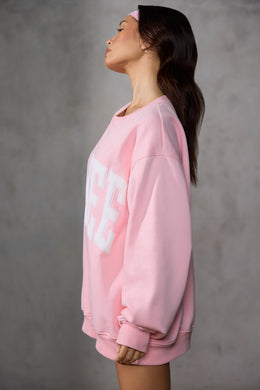 Baby Pink Oversized Fit Sweatshirt, Resource