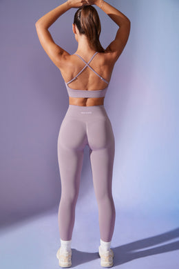 Leggings de cintura alta Define Luxe en lila polvoriento