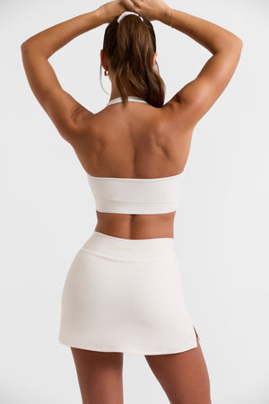 Crossover Mini Skort in White