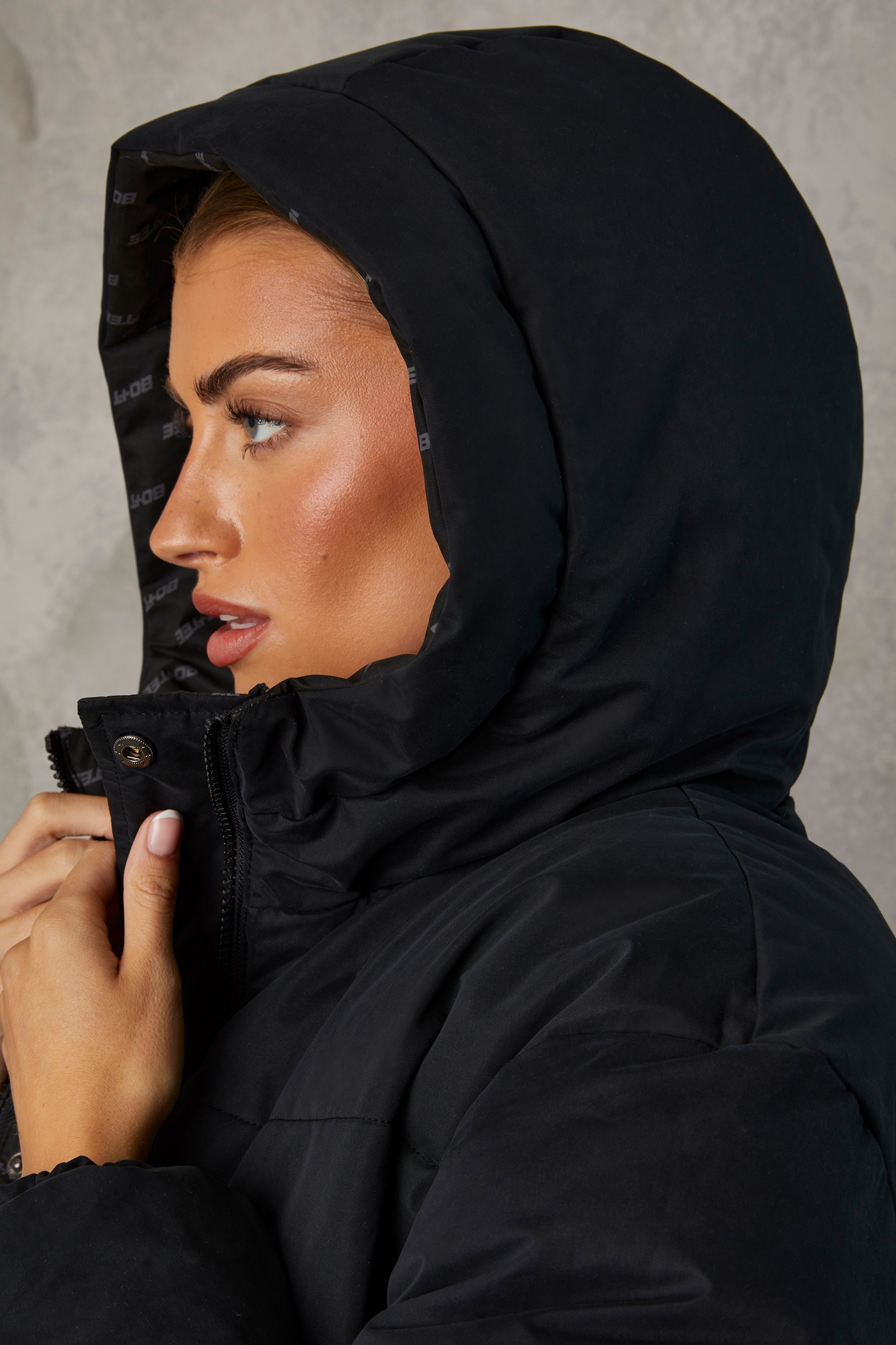 Layer Up Reversible Hooded Puffer Jacket in Black | Oh Polly