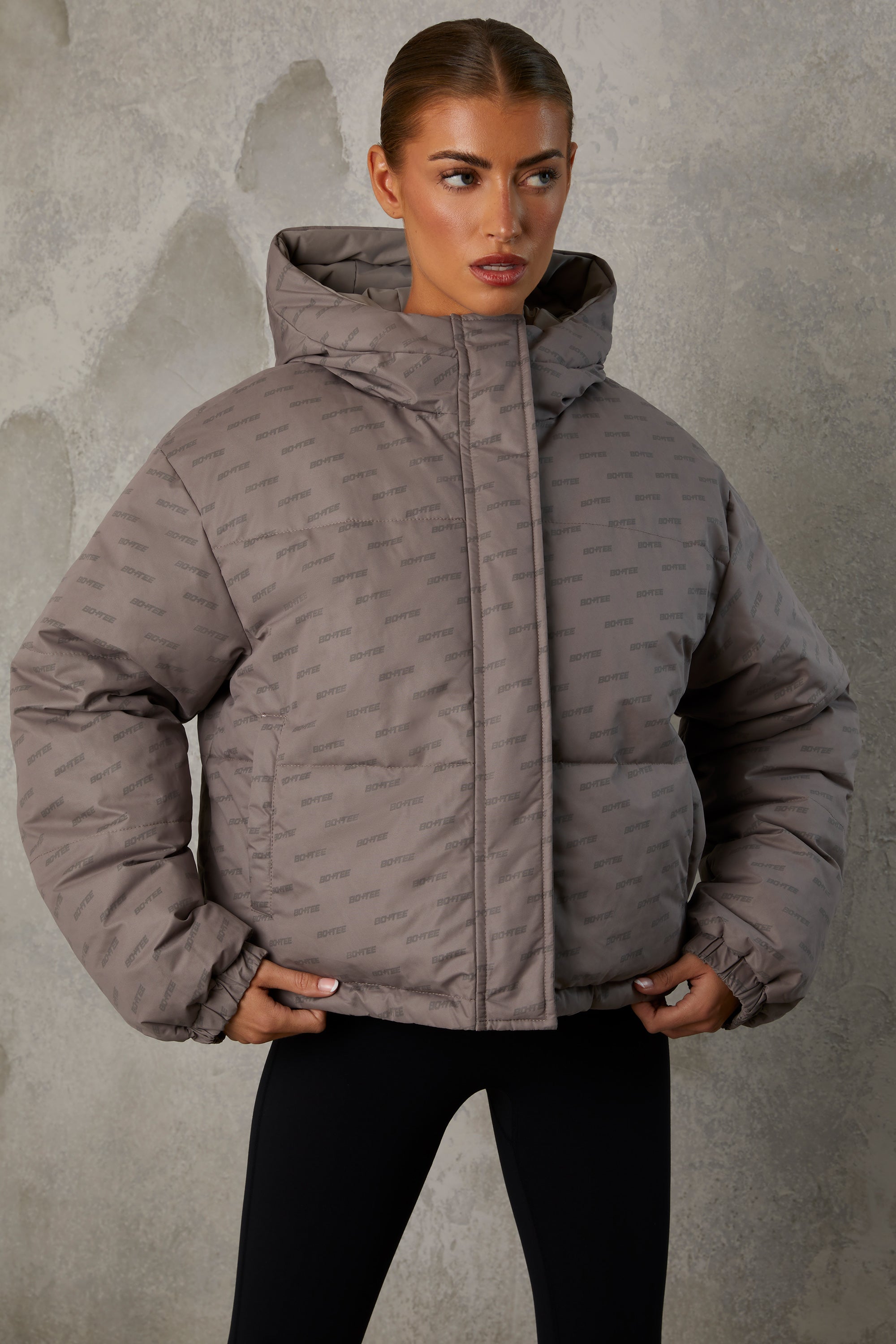 Ladies grey hotsell down jacket