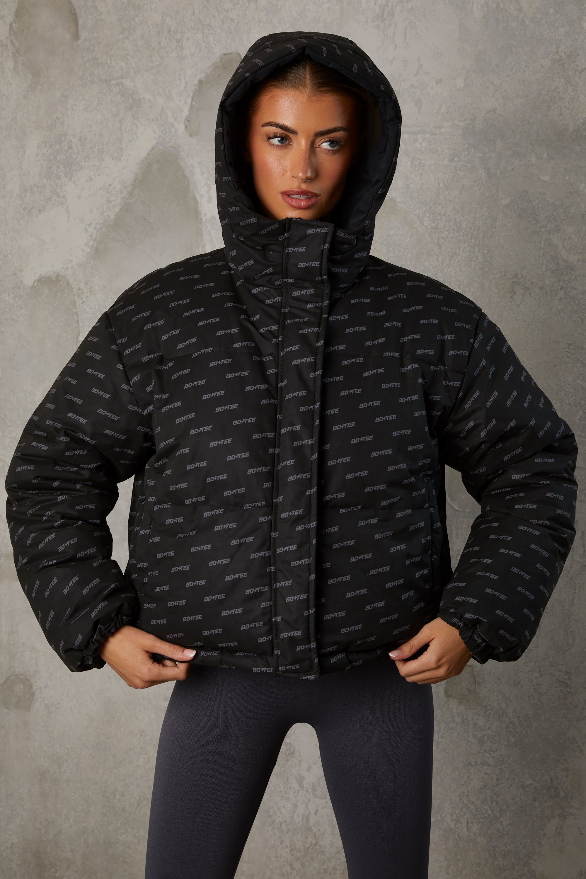 Layer Up Reversible Hooded Puffer Jacket in Black | Oh Polly