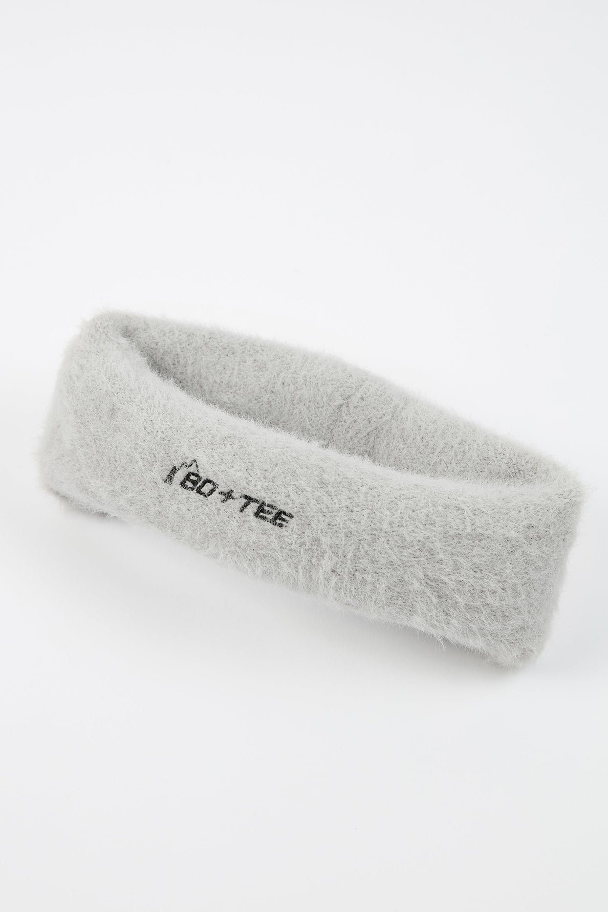 Faux Fur Headband in Light Grey