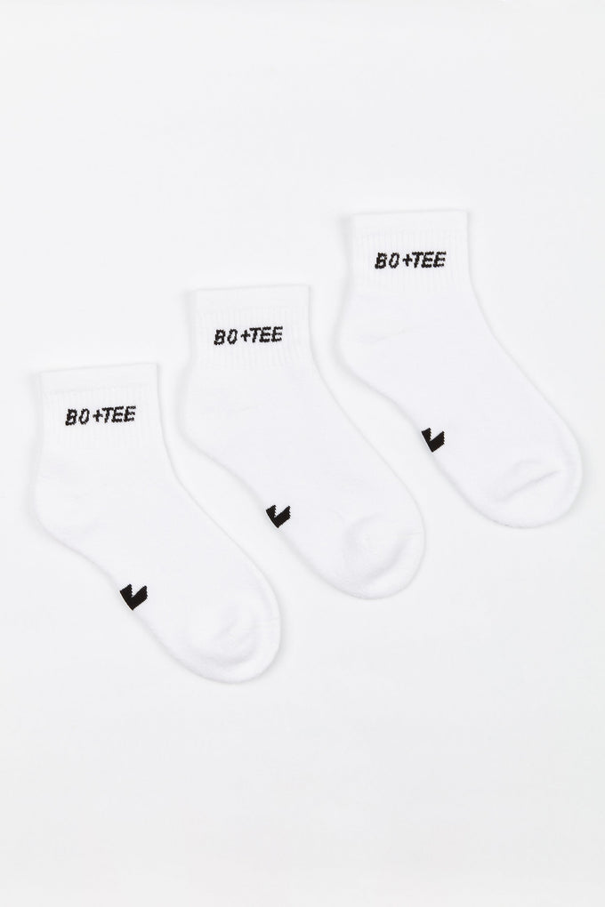 Multipack de calcetines tobilleros con marca en blanco